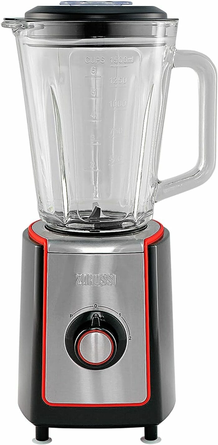 Product Name: Zanussi ZBL-920-RD Food Blender 600W Highlights: Versatile: Creates delicious smoothies and shakes, blends soup and sauces. 2 speed control with pulse: Provides more control to crush soft and firm ingredients and get the perfect blend every time. Durable stainless steel blades: Cuts through firm ingredients, is long-lasting long, and detaches for an easier, safer clean. Detachable blade assembly: Makes cleaning up easy and safe. Description: This stylish and functional blender from Zanussi is perfect for any kitchen. With its 2 speed settings and pulse function, you can easily create a variety of dishes, from smoothies and shakes to soups and sauces. The durable stainless steel blades are made to last, and the detachable blade assembly makes cleaning up a breeze.
