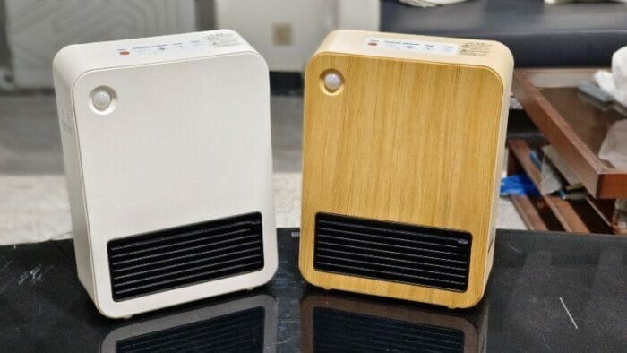 Compact size and stylish design of the Modern Deco Ceramic Fan Heater.