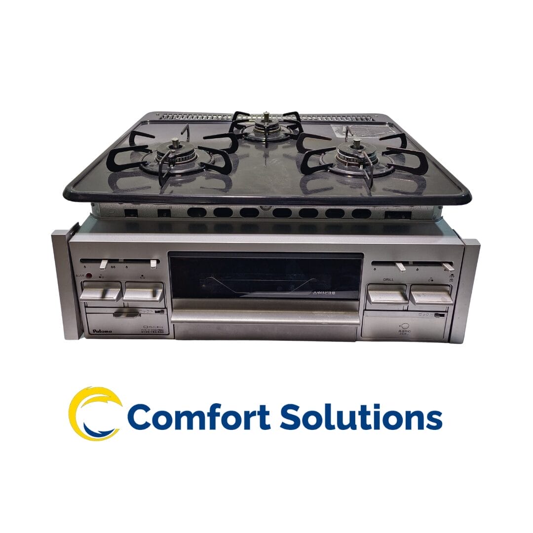 Japanese 3 Burner Stove with Grill