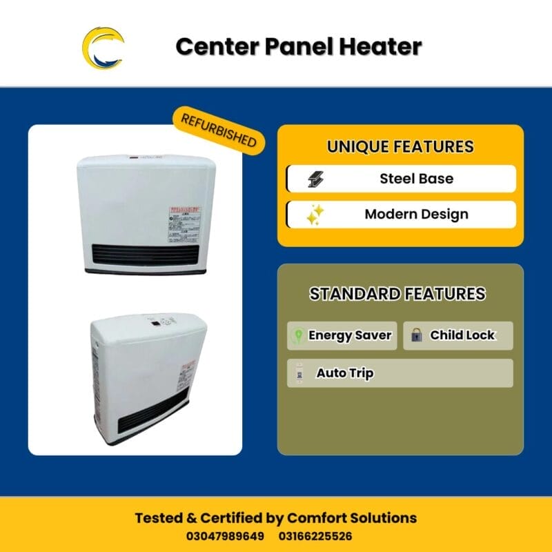 4.07 kW Center Panel Tokyo Gas Heater - Comfort Solutions