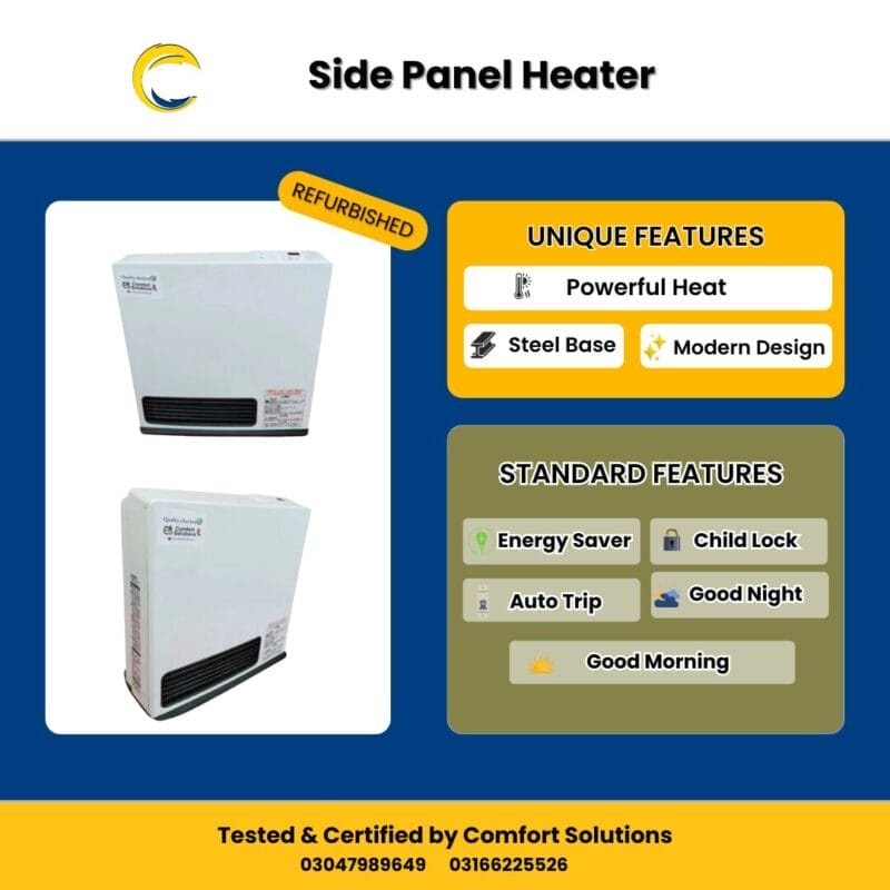4.07 kW Center Panel Tokyo Gas Heater - Comfort Solutions