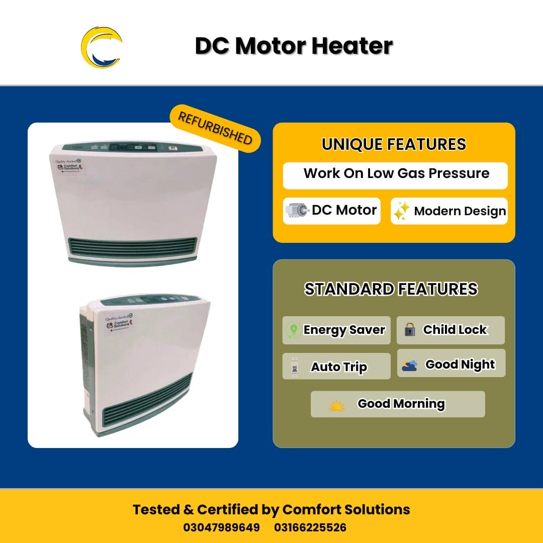 3.5 kW Japanese DC Motor Heater with Timer