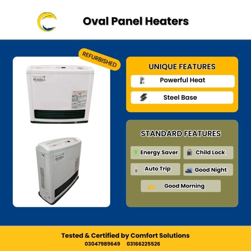 5.8 KW Latest Oval Big Hall Heaters 2010- 2014 Model